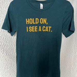Dark Teal Cat Lovers Tee